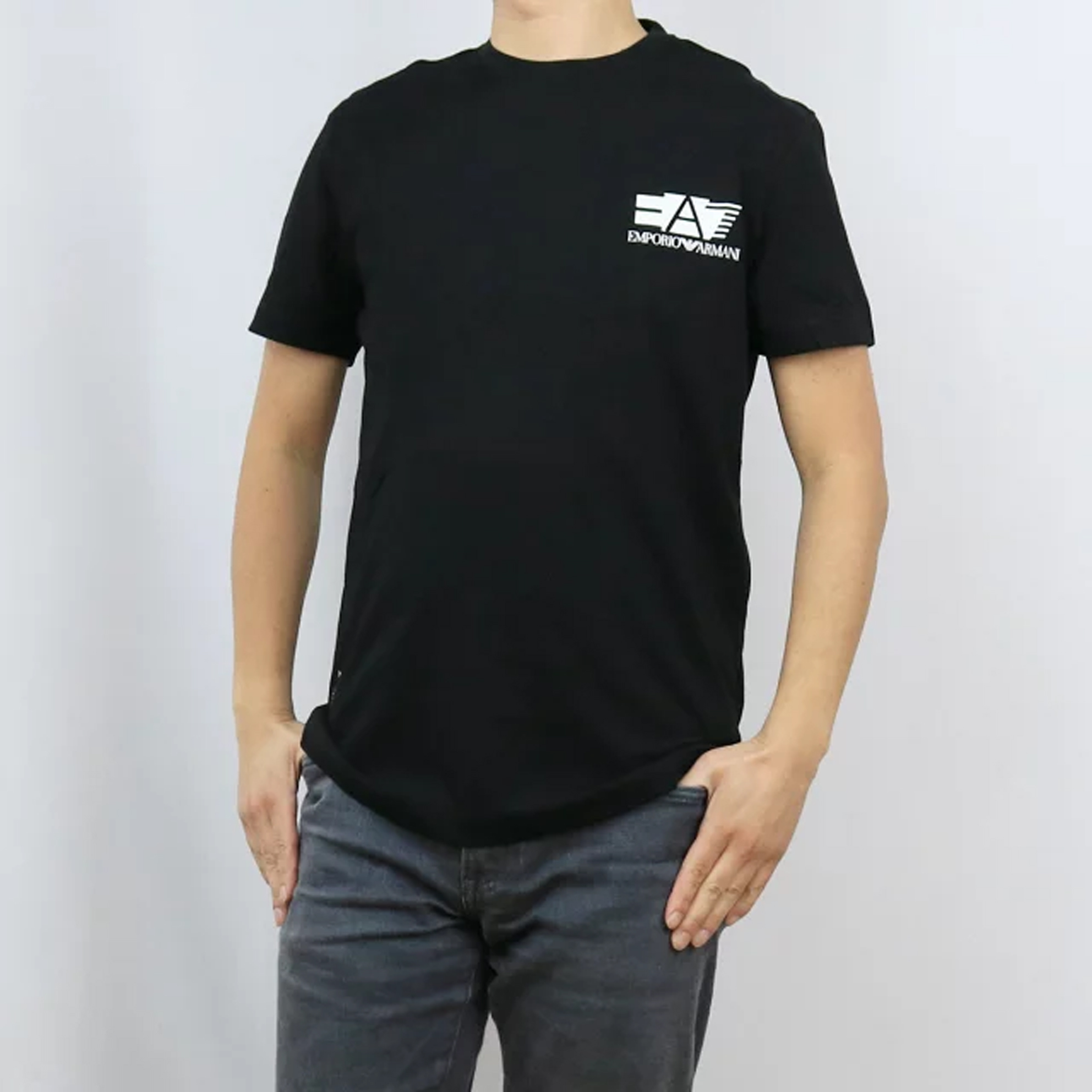Image 2 of EA7 エンポリオアルマーニイーエーセブン メンズ  ブラック Tシャツ 3HPT29 PJJ6Z 1200