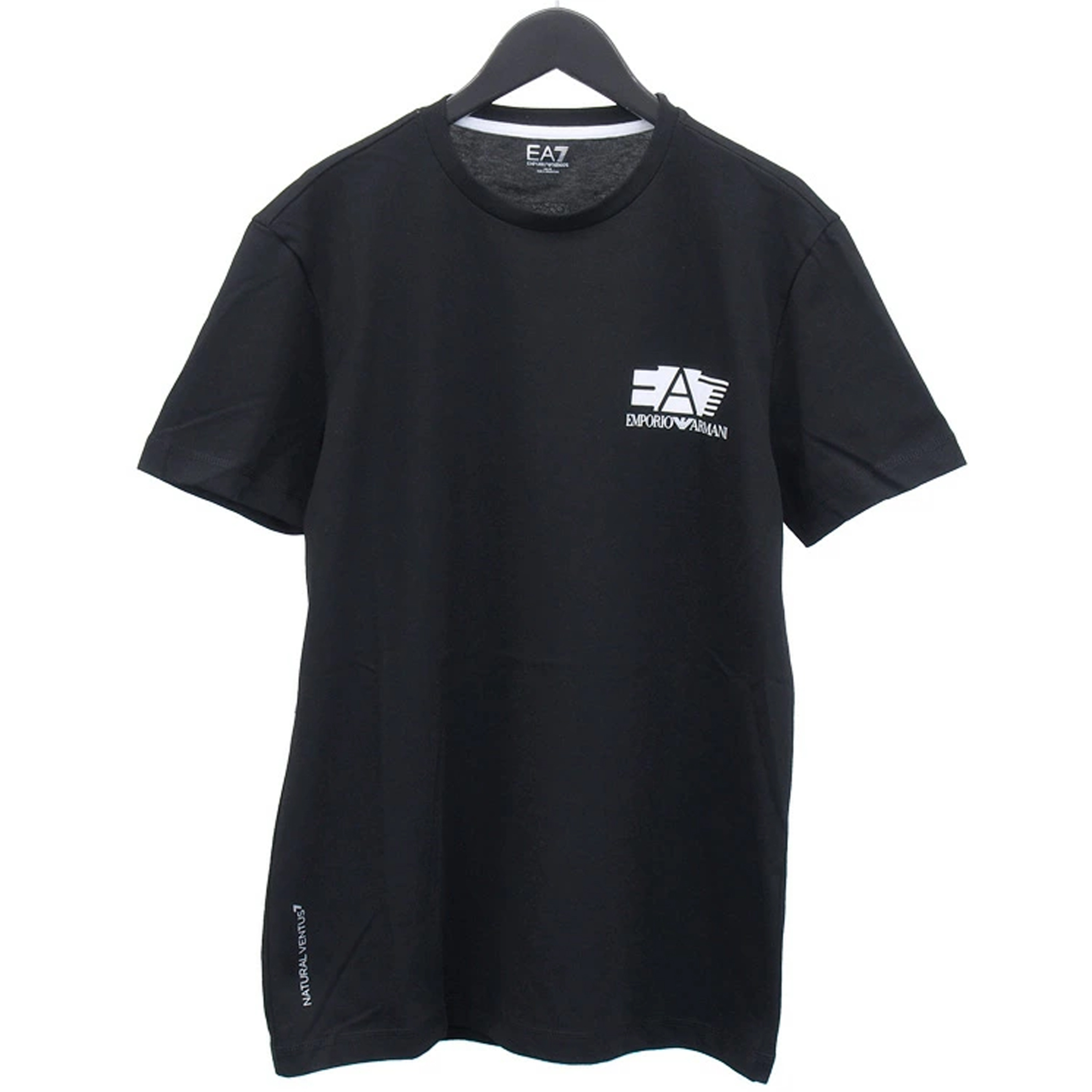 Image 1 of EA7 エンポリオアルマーニイーエーセブン メンズ  ブラック Tシャツ 3HPT29 PJJ6Z 1200