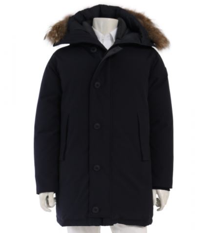 MONCLER ダウンコート ロングコート オーレリアン ネイビー 2 アウター ワンポイント M 42333