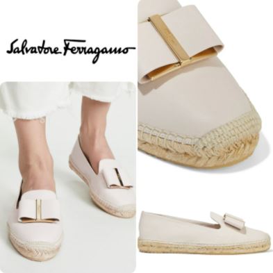 Salvatore Ferragamo Sannio レザー エスパドリーユ