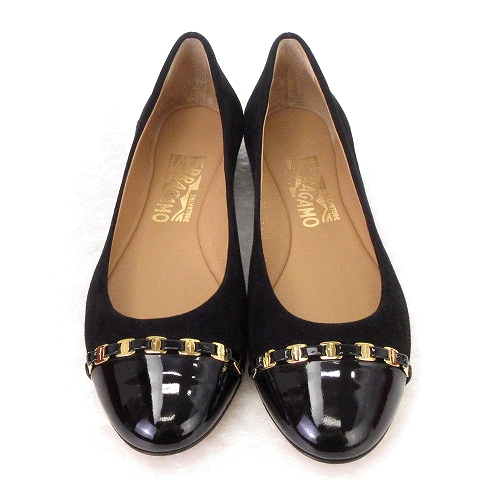 Image 2 of フェラガモレディーススエードシューズ 0573925 PIM NERO