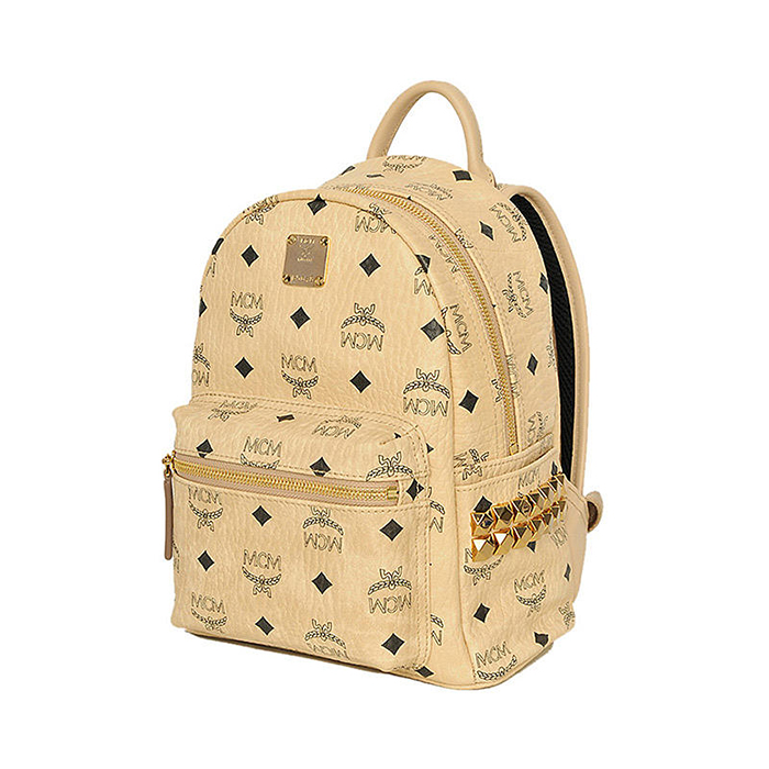 MCM レディース ベージュ リュックサック バックパック MMK6SVE41IG