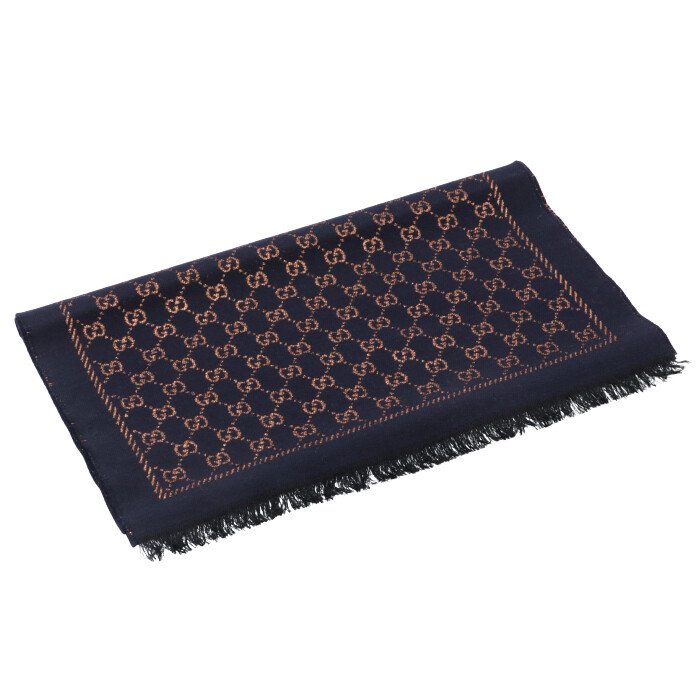 グッチ GUCCI マフラー メタリックGG ウール 479763 3G187 4175