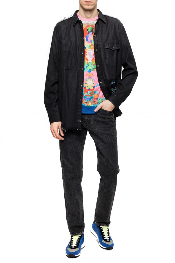 Image 2 of ヴェルサーチカラヴァッジョプリントショートスリーブTシャツ A77276 A234048 A7237