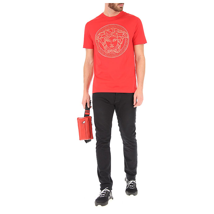 Image 2 of ヴェルサーチ ゴールドトーン メデューサヘッドショートスリーブTシャツ A77987 A201952 A041