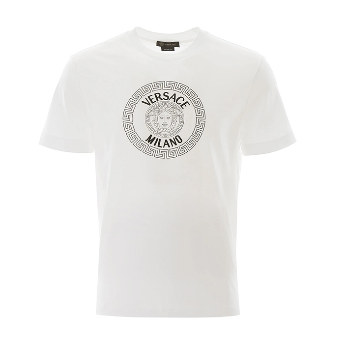 ヴェルサーチメデューサプリントメンズ半袖Tシャツ A85161 A228806 A2048