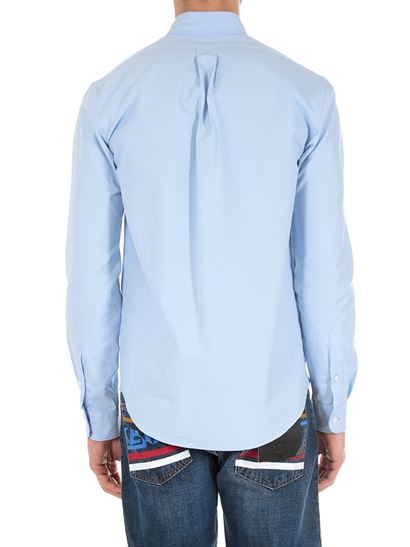 Image 2 of ケンゾー メンズ チェストタイガー刺繡 青 ボタンダウンシャツ 5CH400 1LD BLU