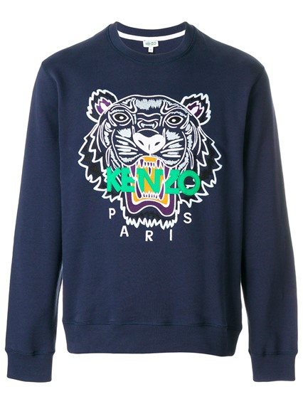 ケンゾーメンズ スウェット トレーナー タイガーロゴ刺繍  5SW001 4XA 78