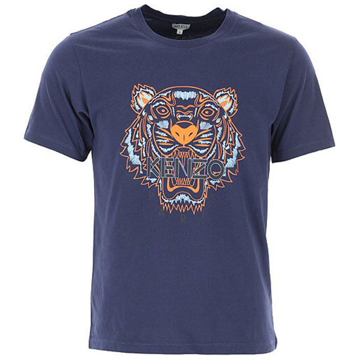 ケンゾーメンズ タイガープリントTシャツ 5TS050 4YA 78