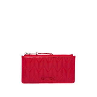 ミュウミュウレディース マテラッセ シャイニーカード財布 小銭入れ 5MB006 2D6C ROSO