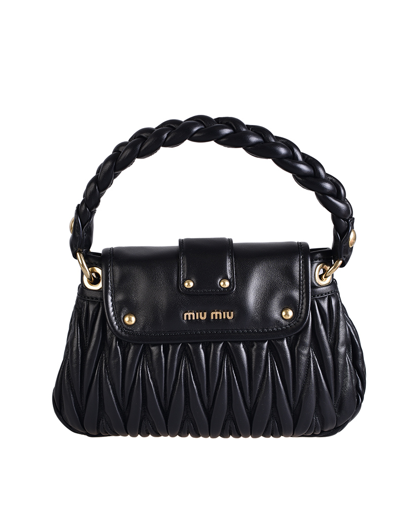 Image 2 of ミュウミュウ レディース マテラッセ コファー ハンドバッグ 5BH188 N88 F0002