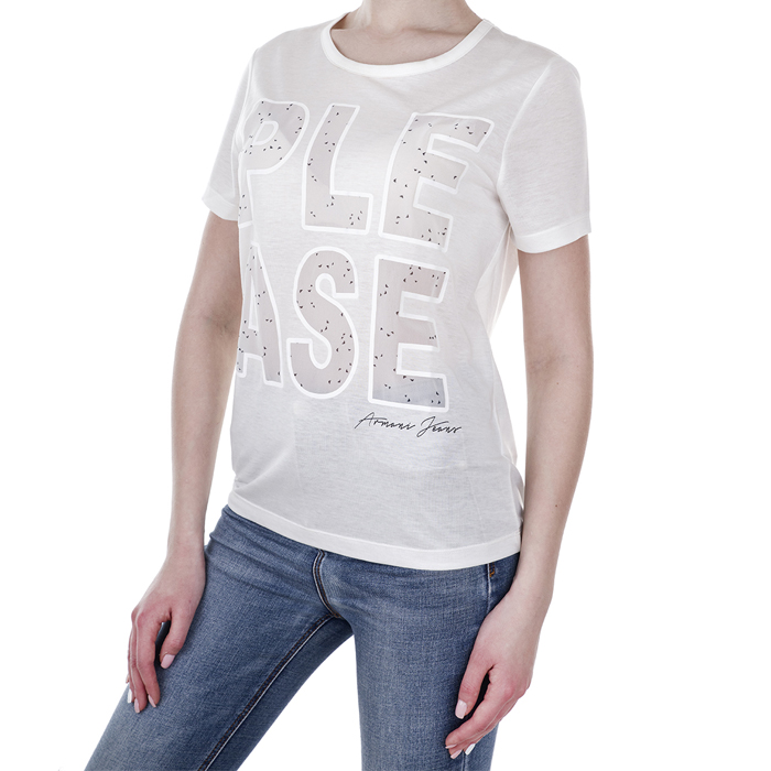 Image 2 of AJ LADIES T-SHIRT アルマーニ ジーンズ レディースTシャツ 3Y5T17 5J16Z 1148