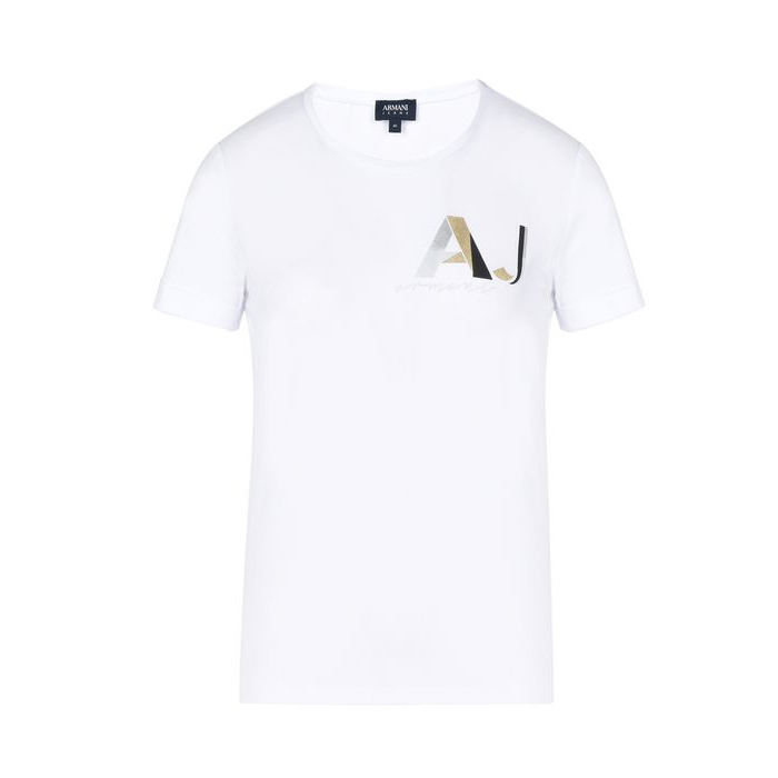 Image 1 of AJ LADIES T-SHIRT アルマーニ ジーンズ レディースTシャツ 3Y5T41 5JABZ 1100