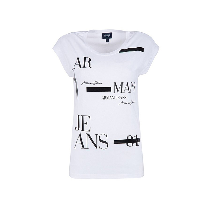 Image 1 of AJ LADIES T-SHIRT アルマーニ ジーンズ レディースTシャツ 6Y5T22 5J23Z 1100