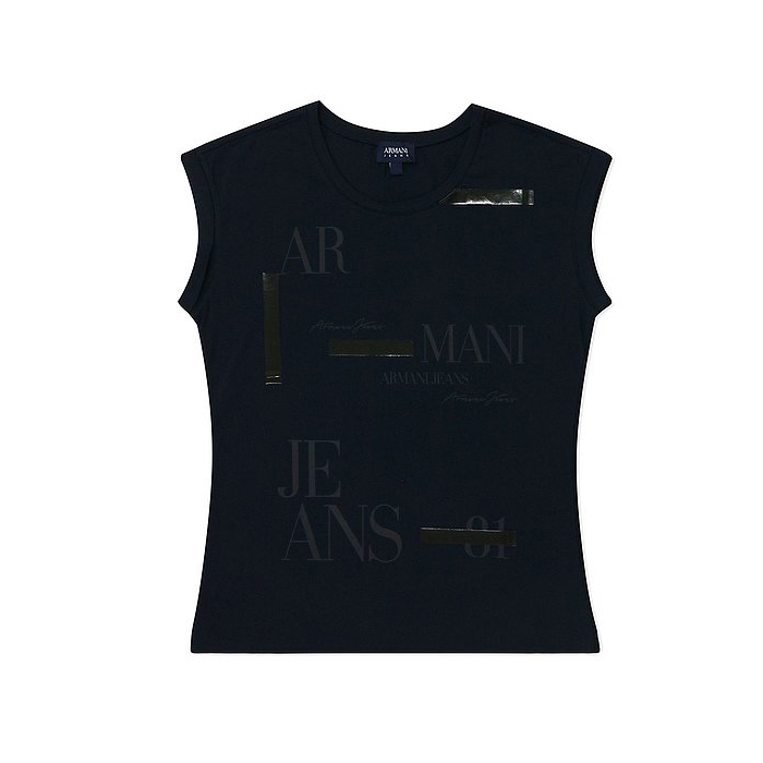 Image 1 of AJ LADIES T-SHIRT アルマーニ ジーンズ レディースTシャツ 6Y5T22 5J23Z 1581
