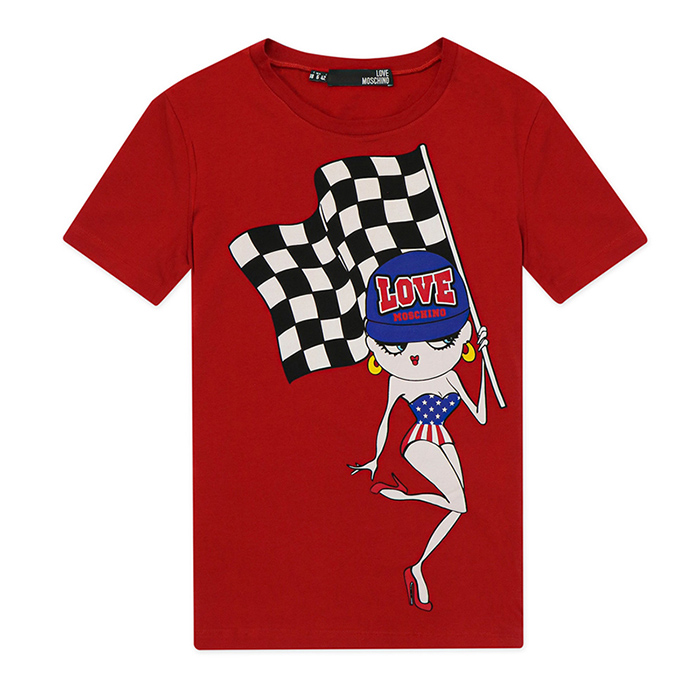 MOSCHINO LADIES T-SHIRT レディース T シャツ W4F1402 E1257 O98