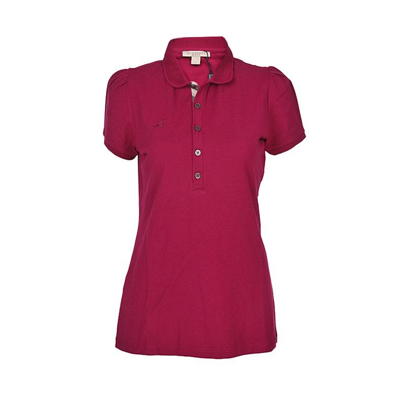 Image 1 of BURBERRY LADIES POLO バーバリー レディース ポロシャツ 3834287 65220 FRITIL-PINK