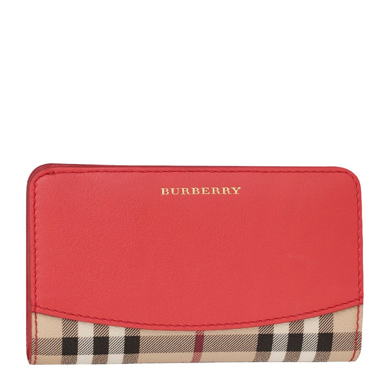 Image 1 of BURBERRY SLG バーバリーSLG 3963121 60940 CORAL-RED