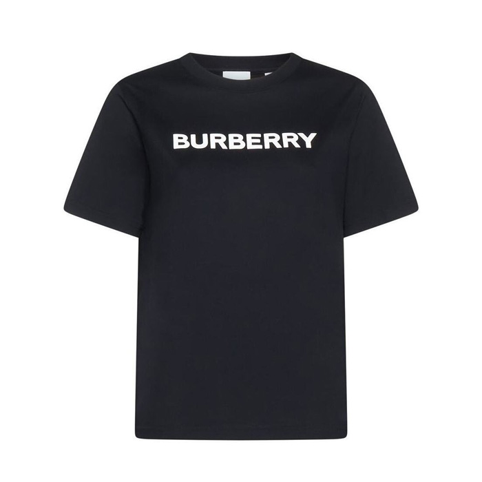 Image 1 of BURBERRY LADISE T-SHIRT バーバリー ラディーズ T シャツ 8055251 A1189 BLACK