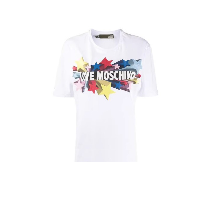 MOSCHINO LADIES T-SHIRT モスキーノ レディース T シャツ W4F8729 M3876 A00