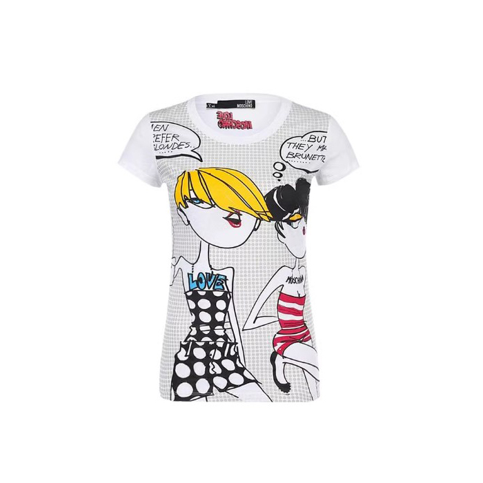 MOSCHINO LADIES T-SHIRT レディース T シャツ W4B191K M3049 A00