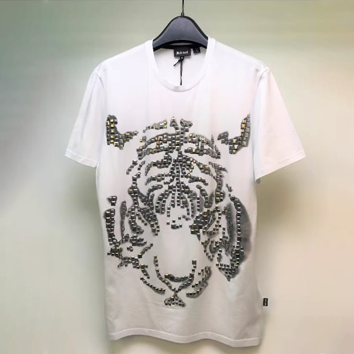 JUST CAVALLI MEN'S T-SHIRT メンズTシャツ S01GC0224 N20543 100