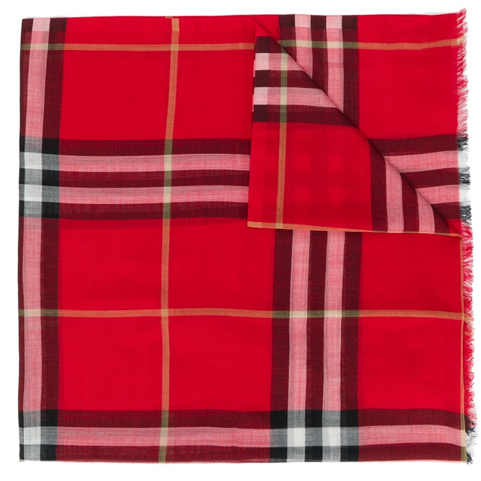 Image 3 of BURBERRY MUFFLER 8015404BMR Tartan wool and silk blend scarf