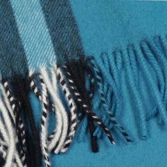 Image 4 of BURBERRY scarf check Blue 3978135