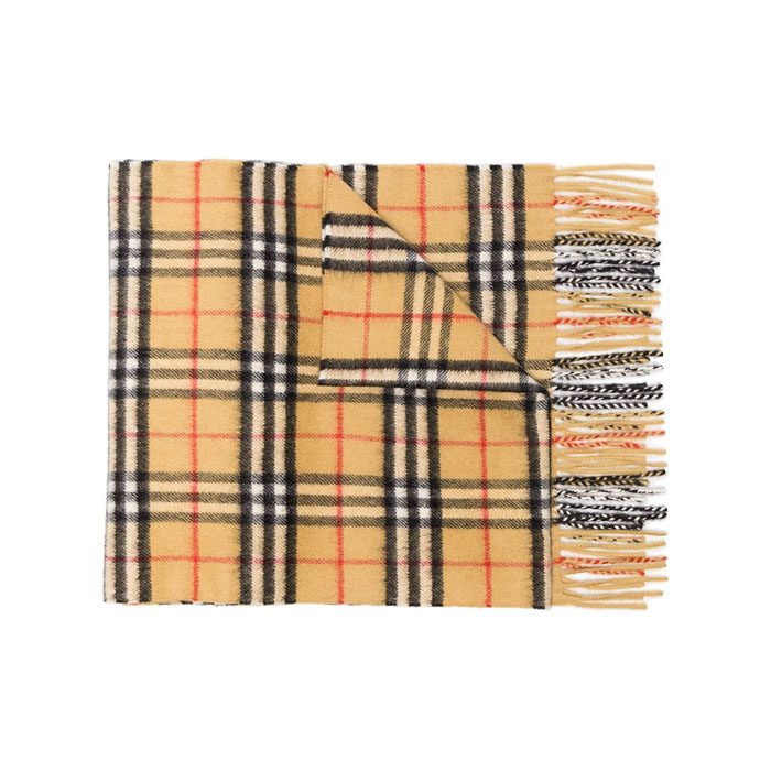 Image 3 of BURBERRY MUFFLER CASHMERE SCARF 4073122 ANTIQUE YELLOW