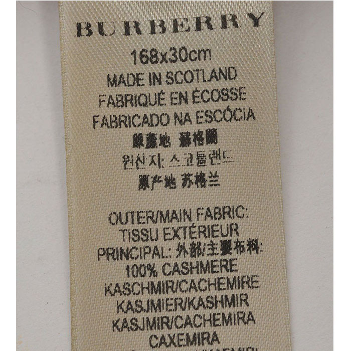 Image 4 of BURBERRY MUFFLER CASHMERE SCARF 3953992 COOR