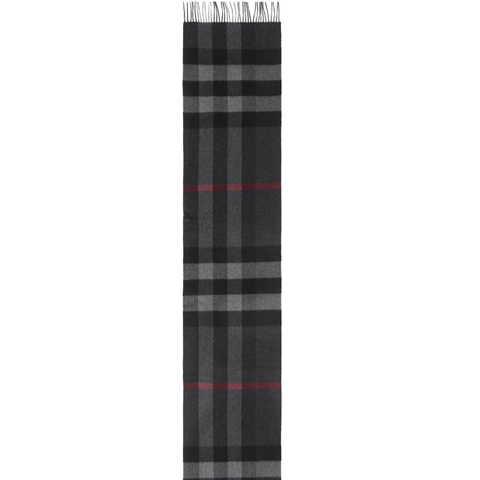 Image 3 of BURBERRY MUFFLER 8015551CHAR Check Cashmere Scarf