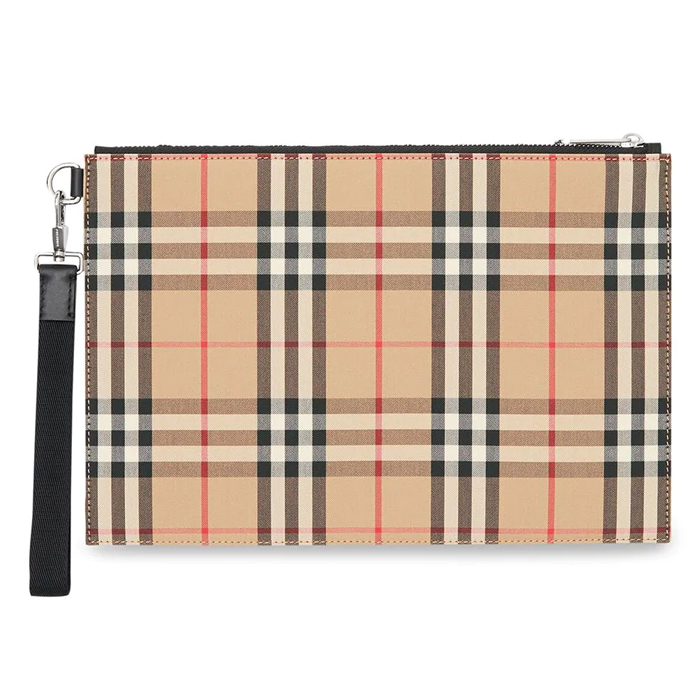 Image 3 of バーバリー バッグ 8014989ARBE Vintage Check Cotton Zip Pouch