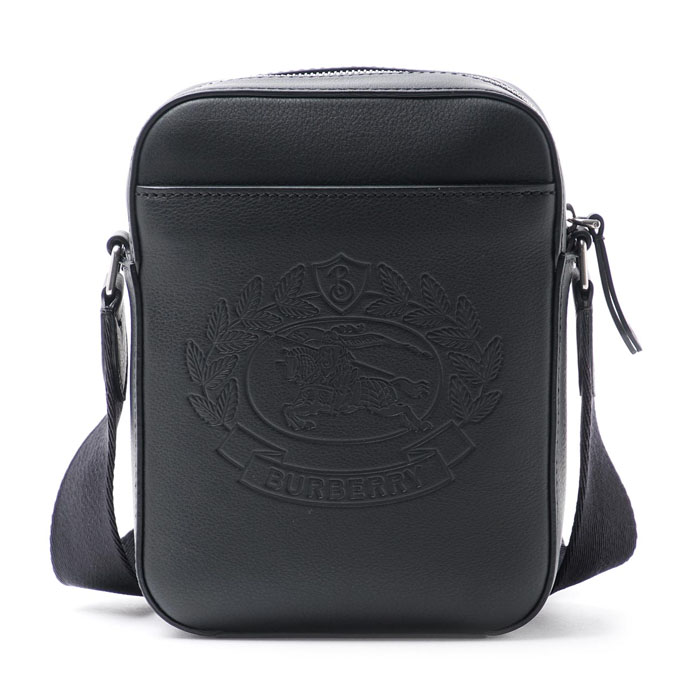 Image 3 of バーバリーバッグ 8005196 Black Small emboss emblem synthetic leather body bag