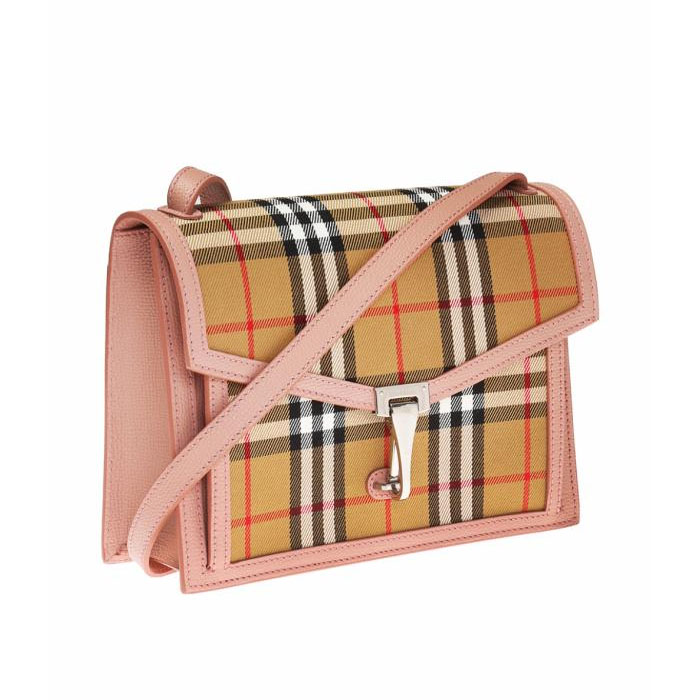 Image 3 of バーバリーバッグ 8006360 A1424 ASH ROSE Macken Vintage check and leather small bag