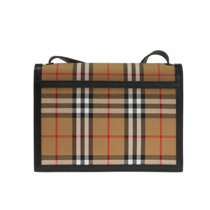 Image 4 of バーバリーバッグ 8006359 A1189 BLACK Macken Vintage check and leather small bag