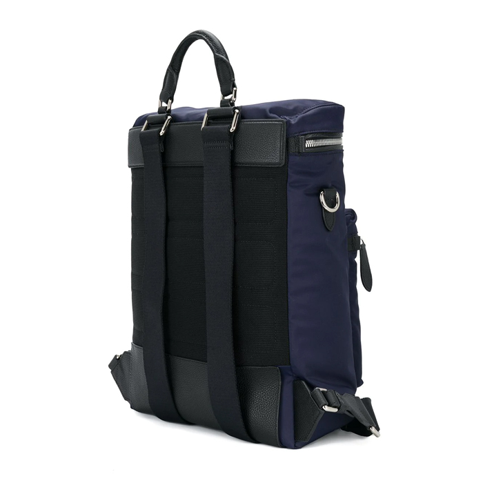 Image 3 of バーバリーバックパック 4064914D-NV Zip-top Leather Trim Showerproof backpack