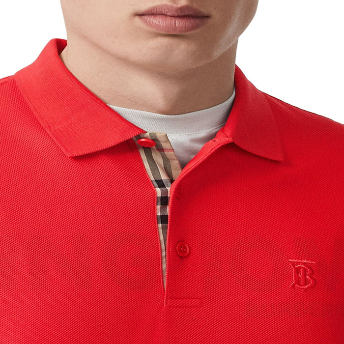 Image 5 of バーバリーメンズポロシャツ 8014317BIRE Monogram Motif Cotton Piqué Polo Shirt