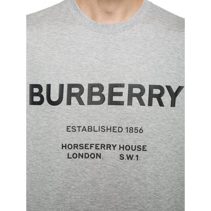 Image 5 of バーバリーメンズTシャツ 8017226 PALE GREY MELANGE Horseferry Print Cotton T-shirt 19FW
