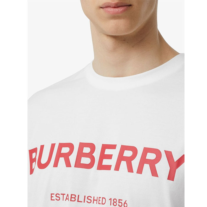 Image 5 of バーバリー メンズ Tシャツ 8017225 White Horseferry Print Cotton T-shirt 19FW