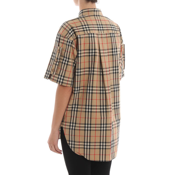 Image 4 of バーバリーレディシャツ Vintage check over shirt 8014223 Archive Beige 19FW