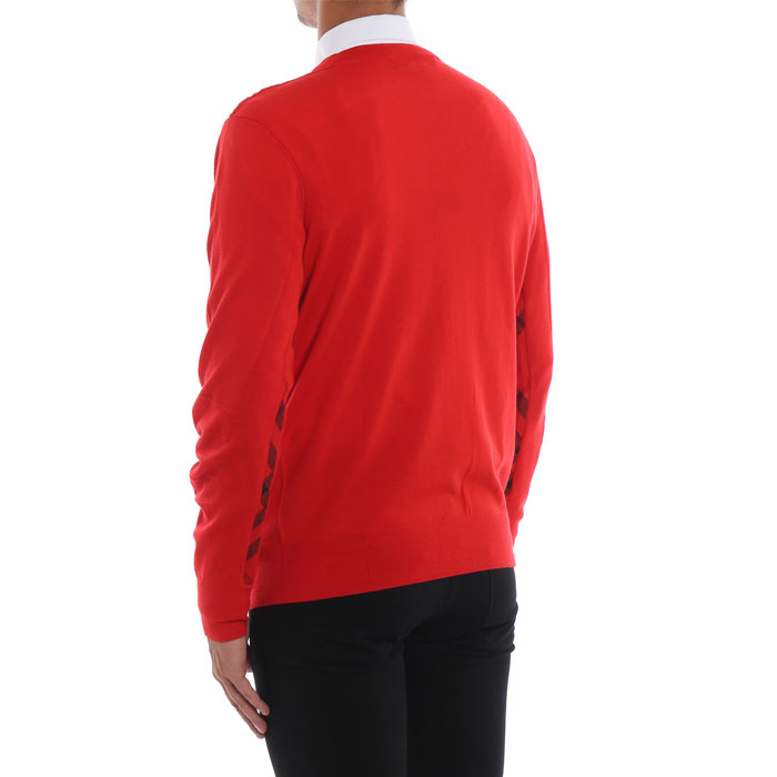 Image 4 of バーバリー メンズ セーター 8001121 Bright red Carter wool sweater 19FW