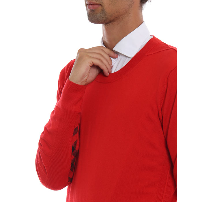 Image 5 of バーバリー メンズ セーター 8001121 Bright red Carter wool sweater 19FW