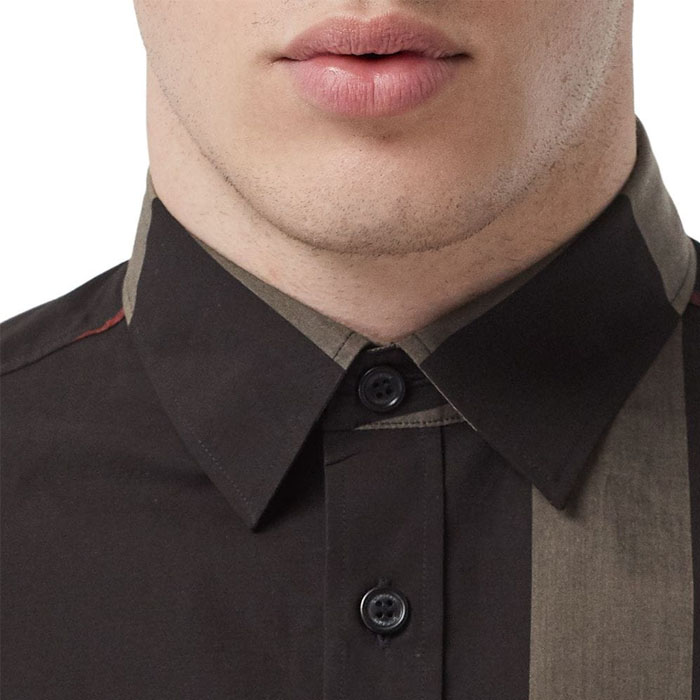 Image 5 of バーバリー メンズ シャツ 8017568 BLIC Check Stretch Cotton Poplin Shirt