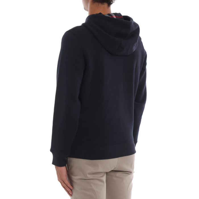Image 4 of バーバリー メンズ スポーツ ジャケット 4068586NAVY Navy Fordson zip hoodie with check lining