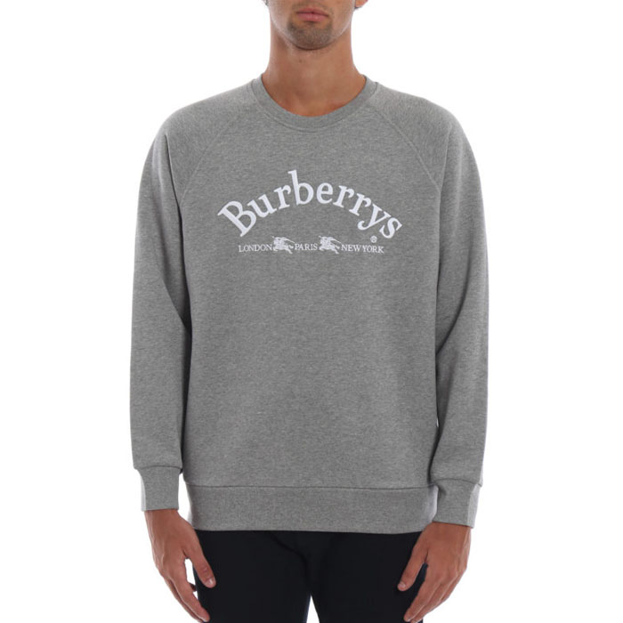Image 3 of バーバリー メンズ スウェット シャツ 8003017 Pale Grey Melange Battarni Burberrys embroidery sweatshirt 19FW