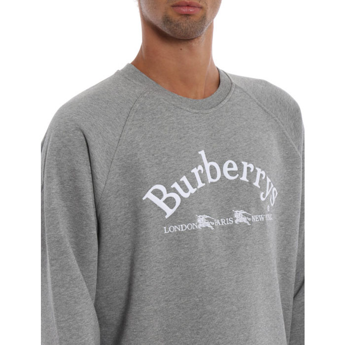 Image 5 of バーバリー メンズ スウェット シャツ 8003017 Pale Grey Melange Battarni Burberrys embroidery sweatshirt 19FW