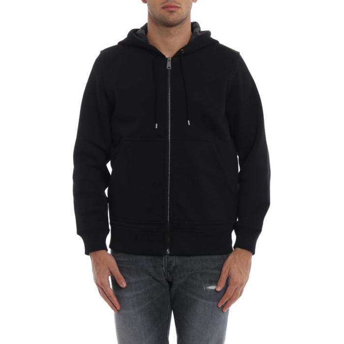 Image 3 of バーバリー メンズ スポーツ ジャケット 4061799BLK Fordson black zipped hoodie