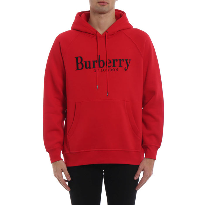 Image 3 of バーバリー メンズ スウェットシャツ 8007833 Bright Red Clarke red cotton hoodie 19FW