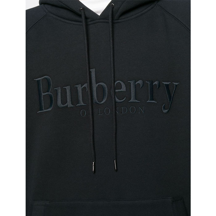 Image 5 of バーバリー メンズ スウェットシャツ 8007119 Black logo embroidered hoodie 19FW