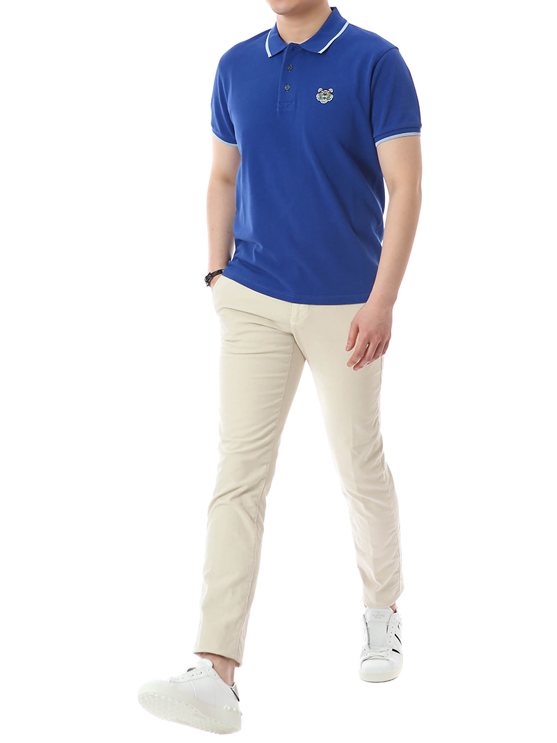 Image 4 of ケンゾー 青 Kフィットタイガーポロシャツ 5PO001 4BA 74